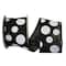 JAM Paper 4" x 10yd. Burlap Wired Black & White Dots Ribbon